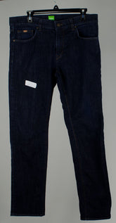 Customer Return Hugo Boss Men's C-Maine 1 Green Label Jean Pant 34Wx32L Navy Blue